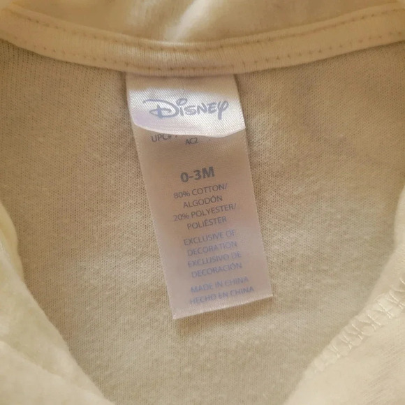 2009 Disney Baby Girl's My First Christmas Fleece Footie Pajama, Size 0-3mo - Picture 6 of 8